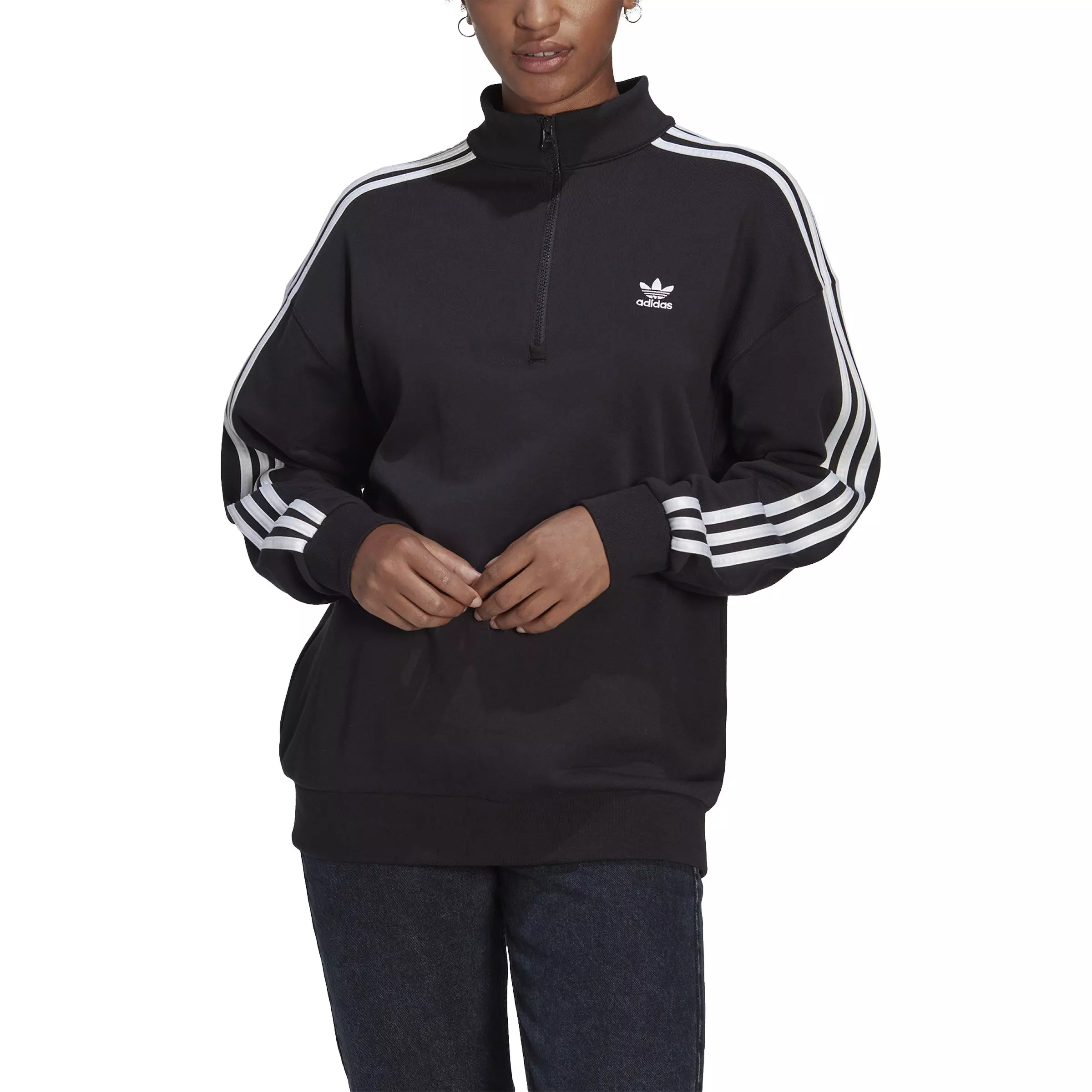 Adidas quarter zip discount sweatshirt